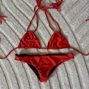 Acacia Swimwear Vibrant Red Bikini